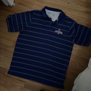 Blue Striped cubs 2016 World Series Polo Shirt